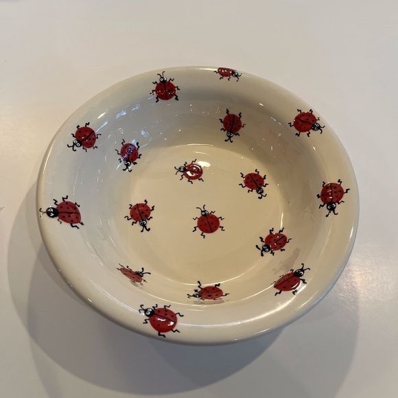 Adorable Handmade Pottery Bowl - “Lady Bug Haven” - Picture 9 of 9